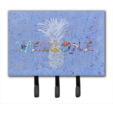 Carolines Treasures Carolines Treasures 8563TH68 6 x 9 In. Pineapple Leash or Key Holder 8563TH68